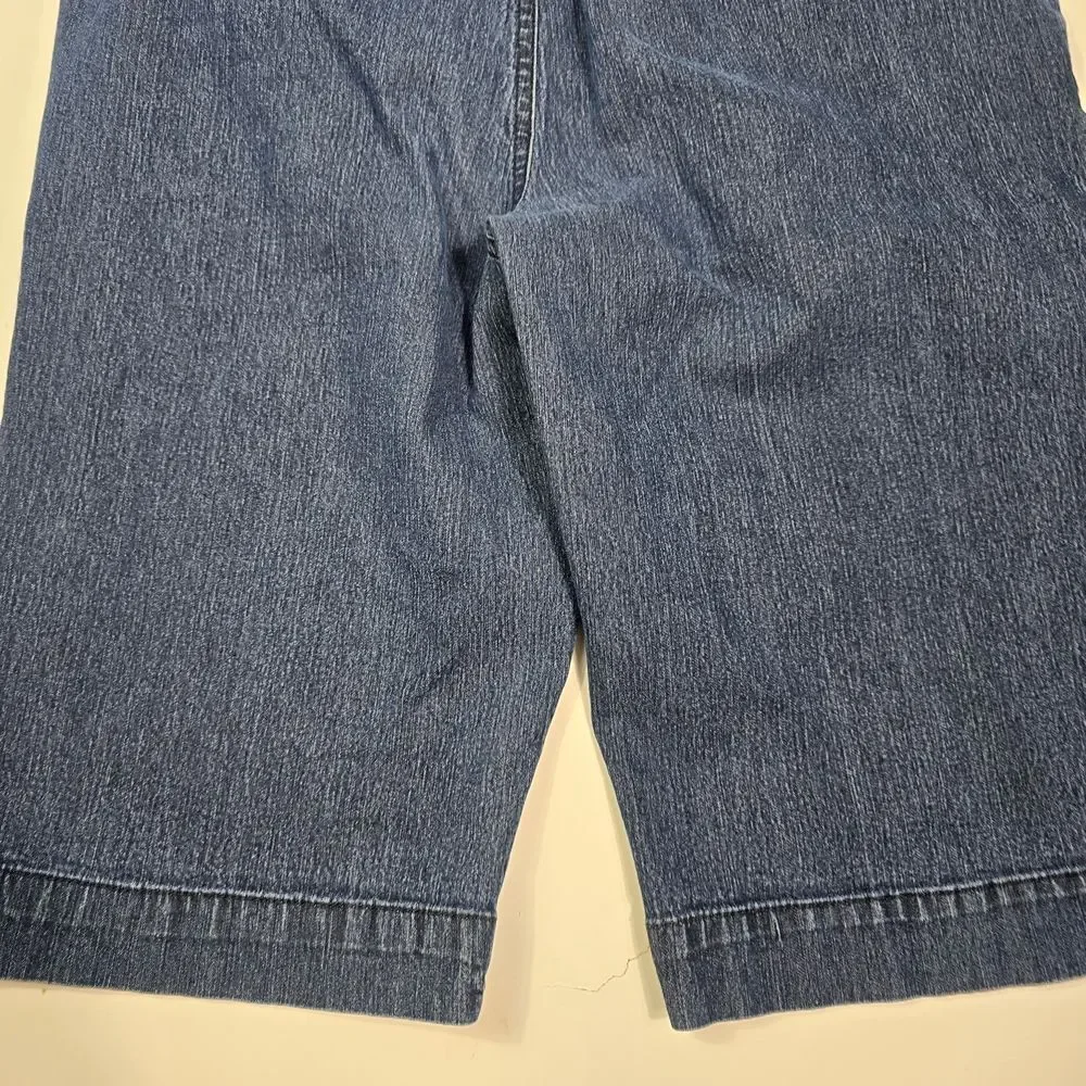 Badolino Dark Blue Denim Shorts Stretch Size 8